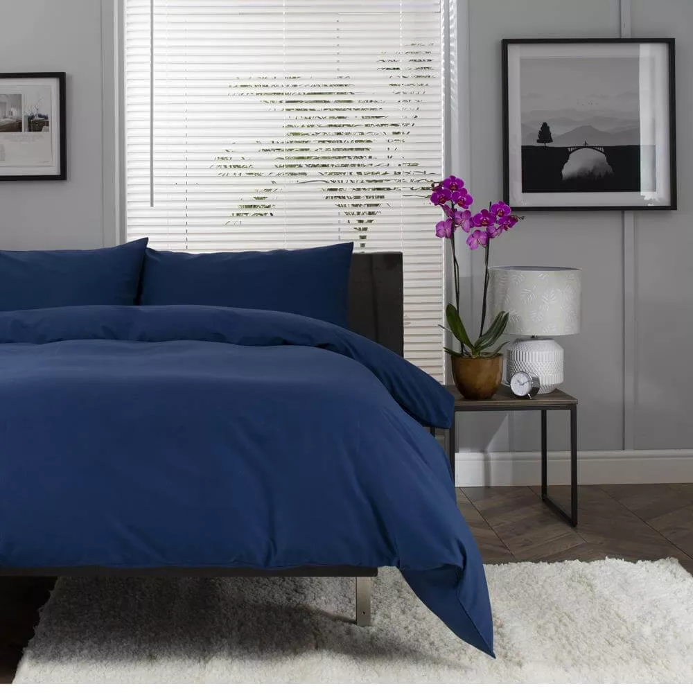 The Lyndon Company Blue Duvet Cover Set 200 Thread Count